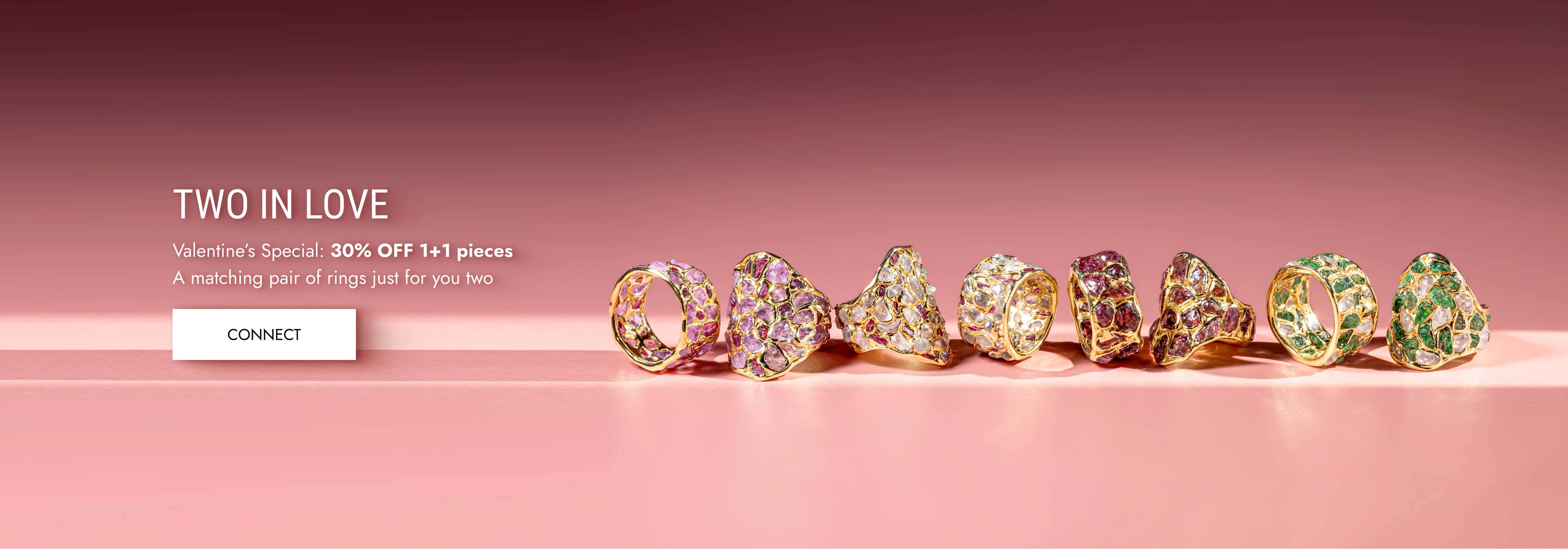 two in love special jewelry sale for valentines' day