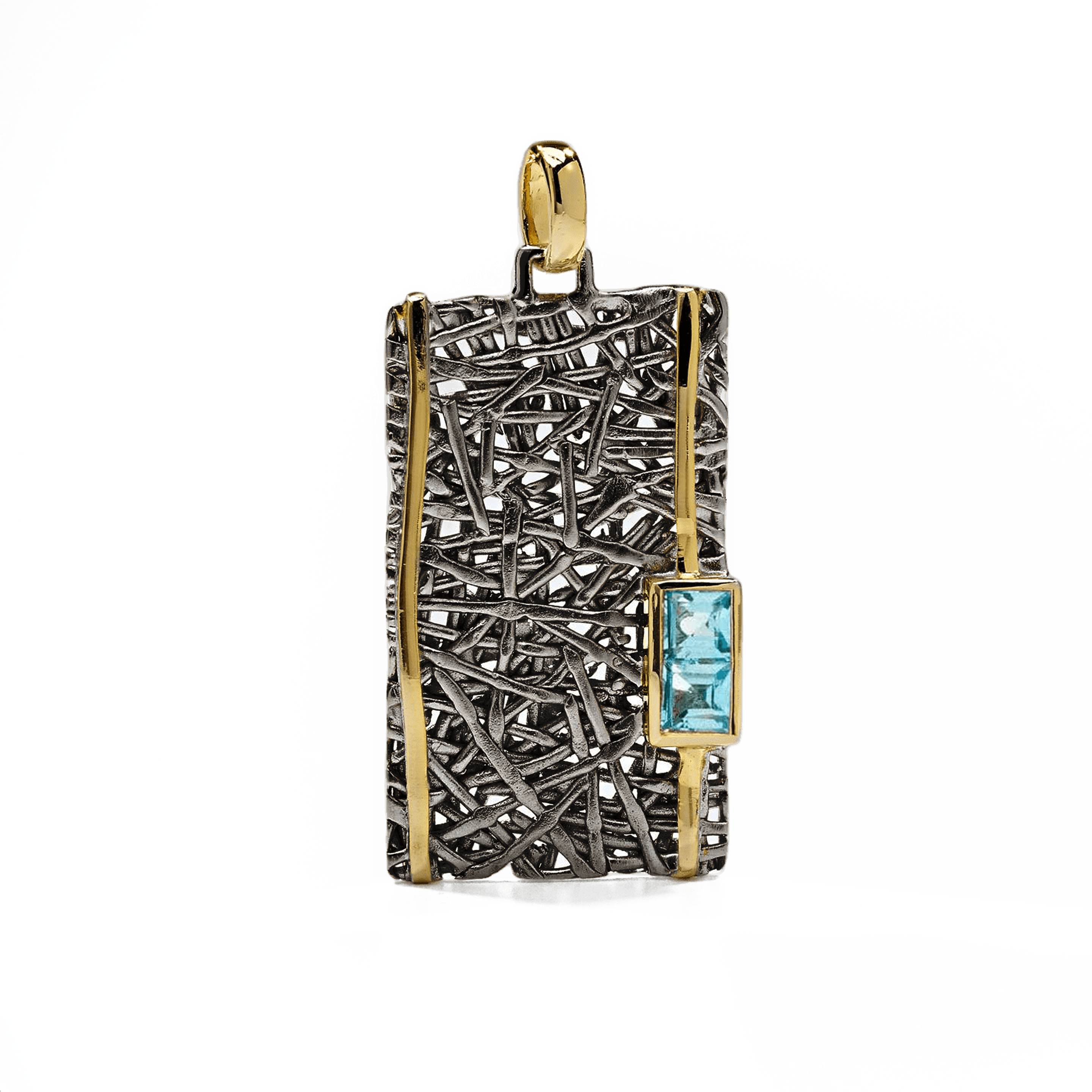 Verina Pendant Personalized & Co-Designed with Custom Options: Peridot, Amethyst, Blue Topaz, White Topaz, Citrine, Rhodolite, Black or White Rhodium, Gold