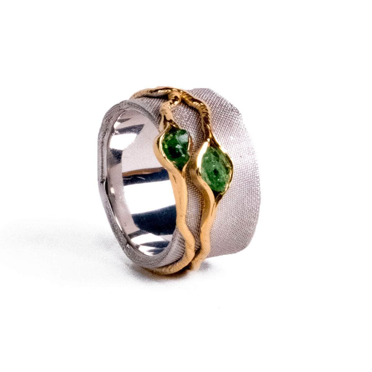 Vissa Tsavorite Rough Ring GERMAN KABIRSKI