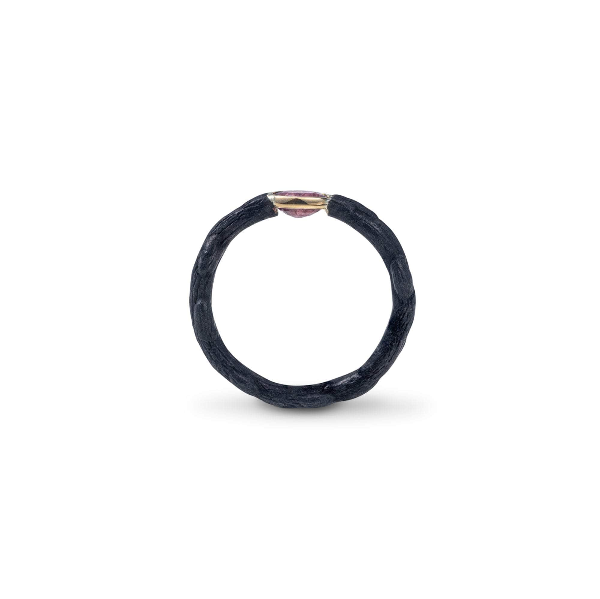 Zwart Pink Sapphire Ring (Black Anthracite) GERMAN KABIRSKI