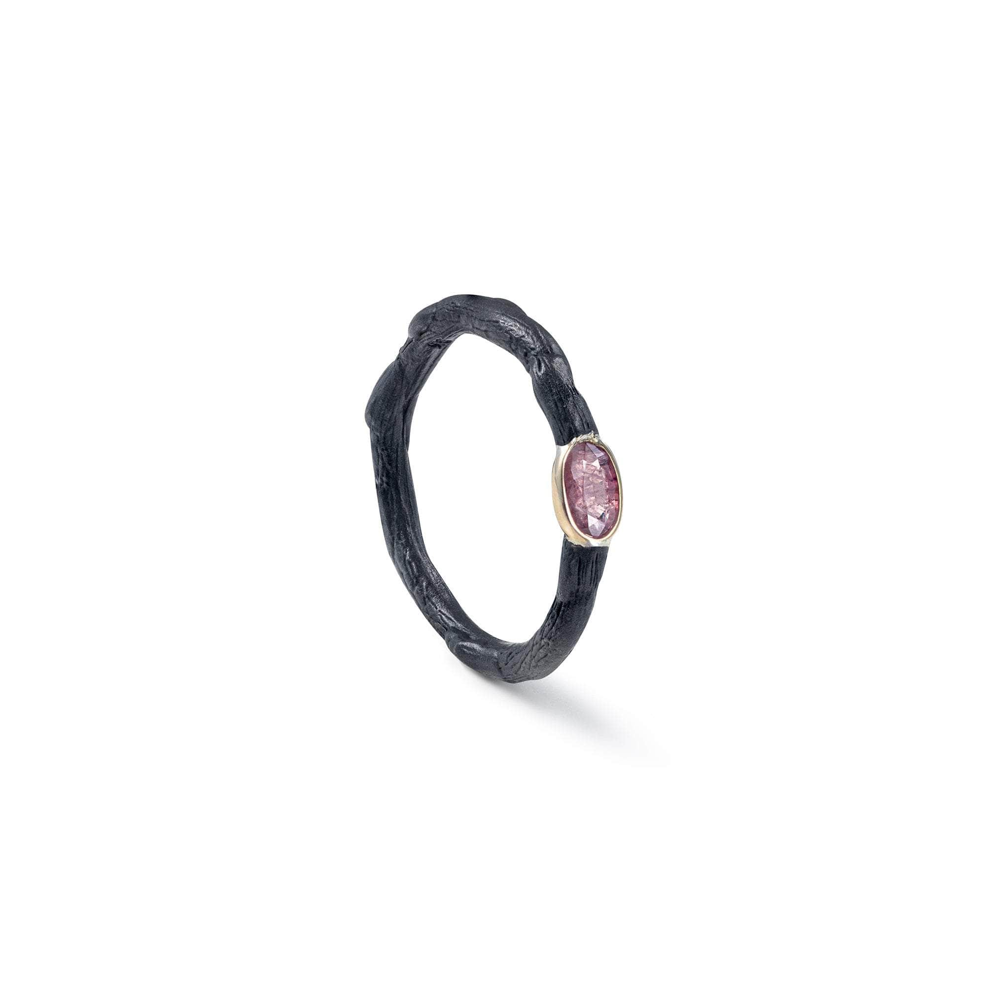 Zwart Pink Sapphire Ring (Black Anthracite) GERMAN KABIRSKI