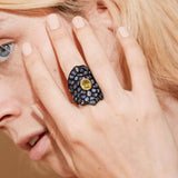Ring 6.5 Celestia Blue and Yellow Sapphire Ring Celestia Blue and Yellow Sapphire Ring, Ring by GERMAN KABIRSKI