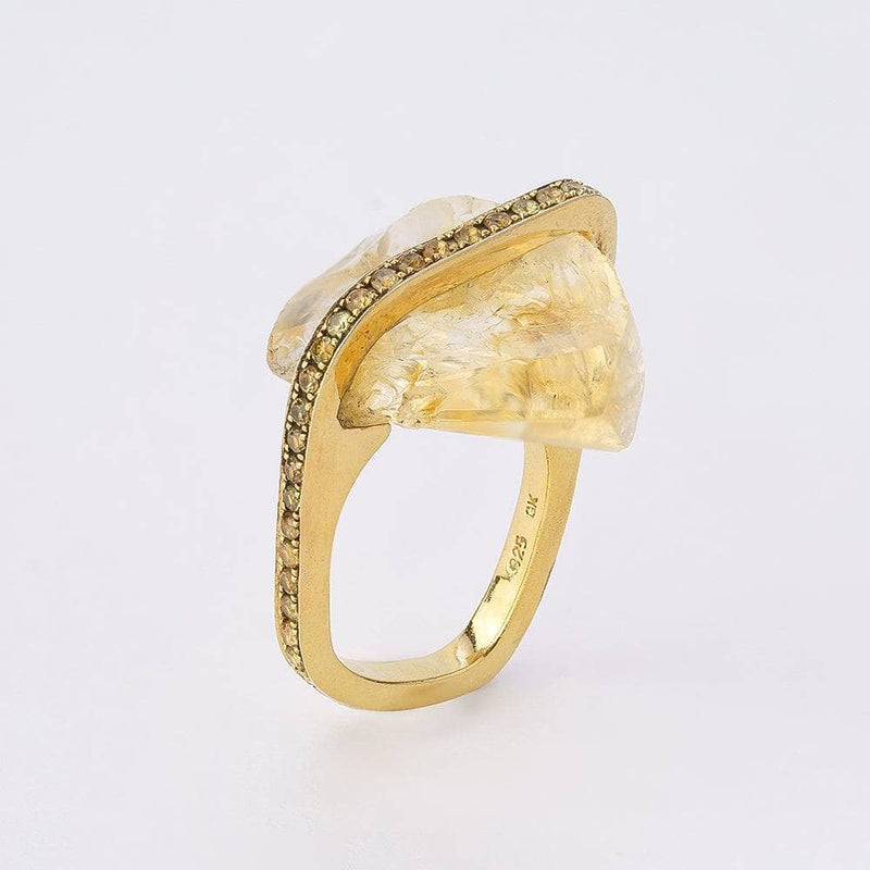 Ring 7.5 Raiz Citrine and Yellow Sapphire Ring Raiz Citrine and Yellow Sapphire Ring, Ring by GERMAN KABIRSKI