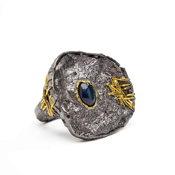 Ring 6 Emera Blue Sapphire Ring Emera Blue Sapphire Ring, Ring by GERMAN KABIRSKI