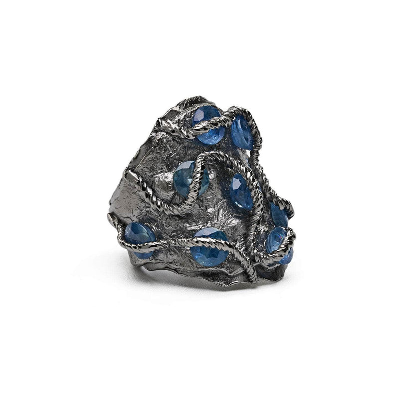 Ring 5.5 Kyan Blue Sapphire Ring Kyan Blue Sapphire Ring, Ring by GERMAN KABIRSKI