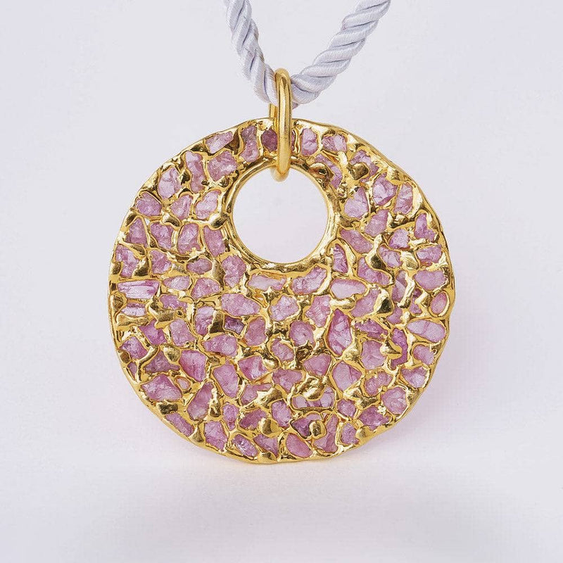 Pendant gold Qin Pink Spinel and Pink Sapphire Pendant Qin Pink Spinel and Pink Sapphire Pendant, Pendant by GERMAN KABIRSKI