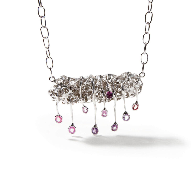 Necklace silver Drupp Pink Sapphire Necklace Drupp Pink Sapphire Necklace, Necklace by GERMAN KABIRSKI