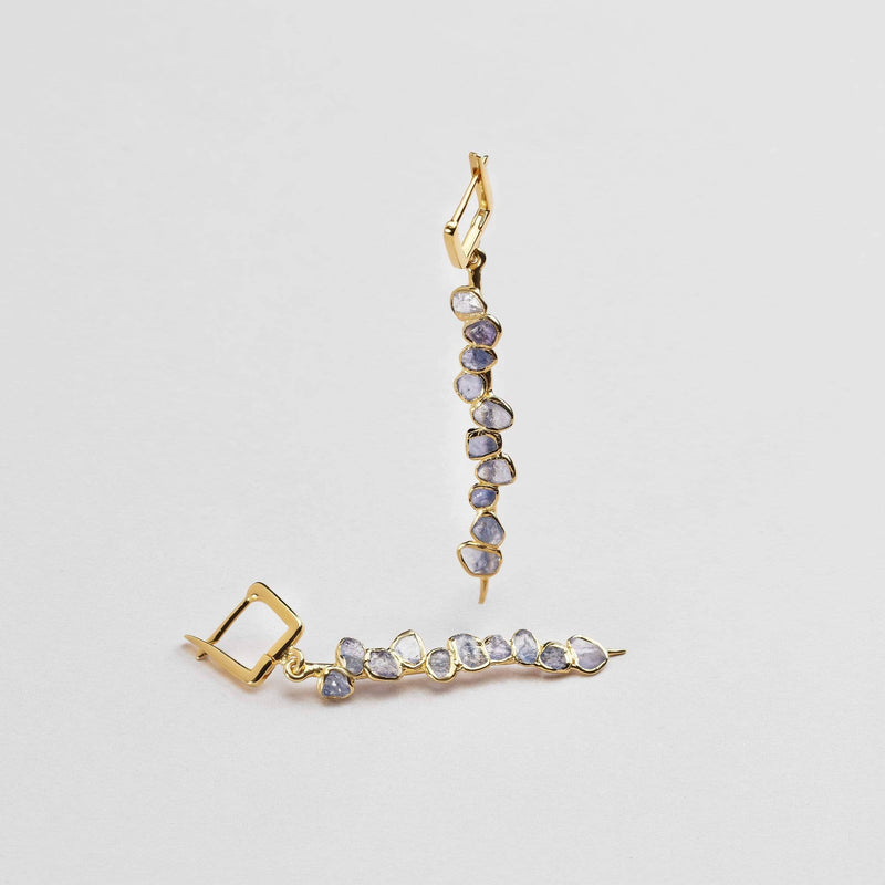 Earrings gold Ara Sapphire Earrings Ara Sapphire Earrings, Earrings by GERMAN KABIRSKI