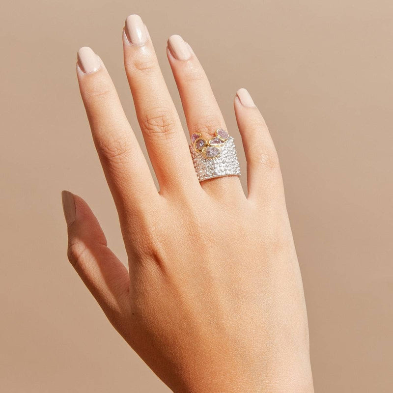 Ring Rhonia Pink Sapphire Ring Rhonia Pink Sapphire Ring, Ring by GERMAN KABIRSKI