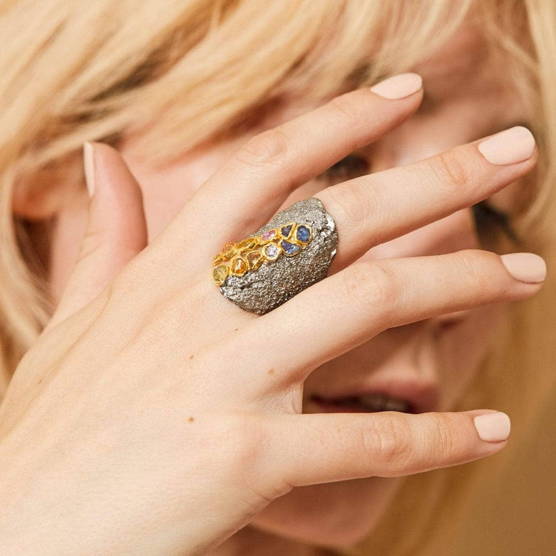 Ring Latunia Fancy Sapphire Ring Latunia Fancy Sapphire Ring, Ring by GERMAN KABIRSKI