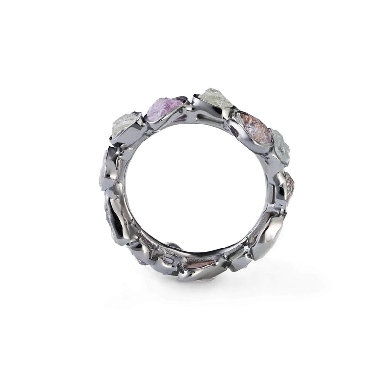 Livia Fancy Sapphire Ring (Black Rhodium) GERMAN KABIRSKI