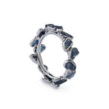 Livia Sapphire Ring (Black Rhodium) GERMAN KABIRSKI