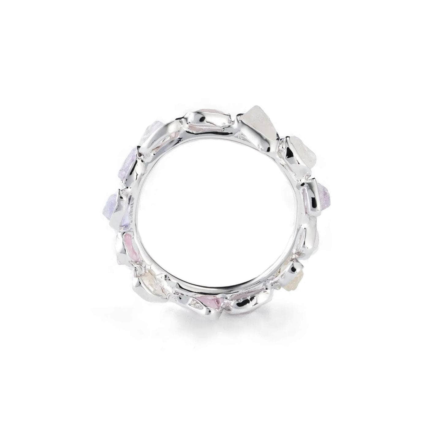 Livia Fancy Sapphire Ring (White Rhodium) GERMAN KABIRSKI