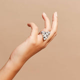 Nerissa Mixed Sapphire Ring (White Rhodium) GERMAN KABIRSKI