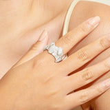 Sarin White Sapphire Ring (White Rhodium) GERMAN KABIRSKI