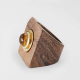 Ring Mithrana Citrine Wood Ring Mithrana Citrine Wood Ring, Ring by GERMAN KABIRSKI