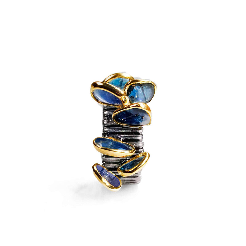 Ring Restles Blue Sapphire Ring 
Restles Blue Sapphire Ring, Ring by GERMAN KABIRSKI