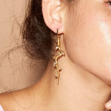 Earrings black/gold Aeval White Sapphire Earrings Aeval White Sapphire Earrings, Earrings by GERMAN KABIRSKI