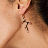 Earrings black/gold Earlina Spinel Earrings Earlina Spinel Earrings, Earrings by GERMAN KABIRSKI