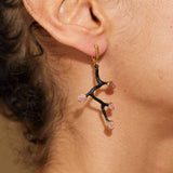 Earrings black/gold Earlina Spinel Earrings Earlina Spinel Earrings, Earrings by GERMAN KABIRSKI