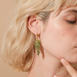 Earrings gold Ivalyn Chrome Diopside Earrings Ivalyn Chrome Diopside Earrings, Earrings by GERMAN KABIRSKI