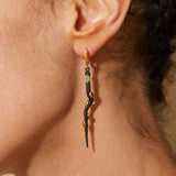 Earrings black/gold Kahli Tsavorite Earrings Kahli Tsavorite Earrings, Earrings by GERMAN KABIRSKI