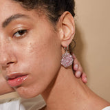 Earrings silver Flam Pink Sapphire Earrings Flam Pink Sapphire Earrings, Earrings by GERMAN KABIRSKI