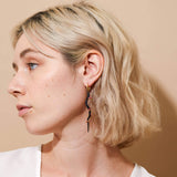Earrings black/gold Selene Ruby Earrings Selene Ruby Earrings, Earrings by GERMAN KABIRSKI