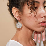 Nelsa Fancy Sapphire Earrings (White Rhodium) GERMAN KABIRSKI