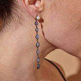 Arista Tanzanite Earrings (Pin&Pearl) GERMAN KABIRSKI