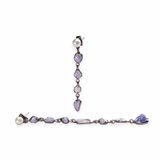 Arista Tanzanite Earrings (Pin&Pearl) GERMAN KABIRSKI