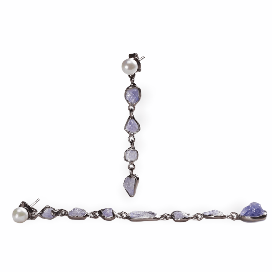 Arista Tanzanite Earrings (Pin&Stones) GERMAN KABIRSKI