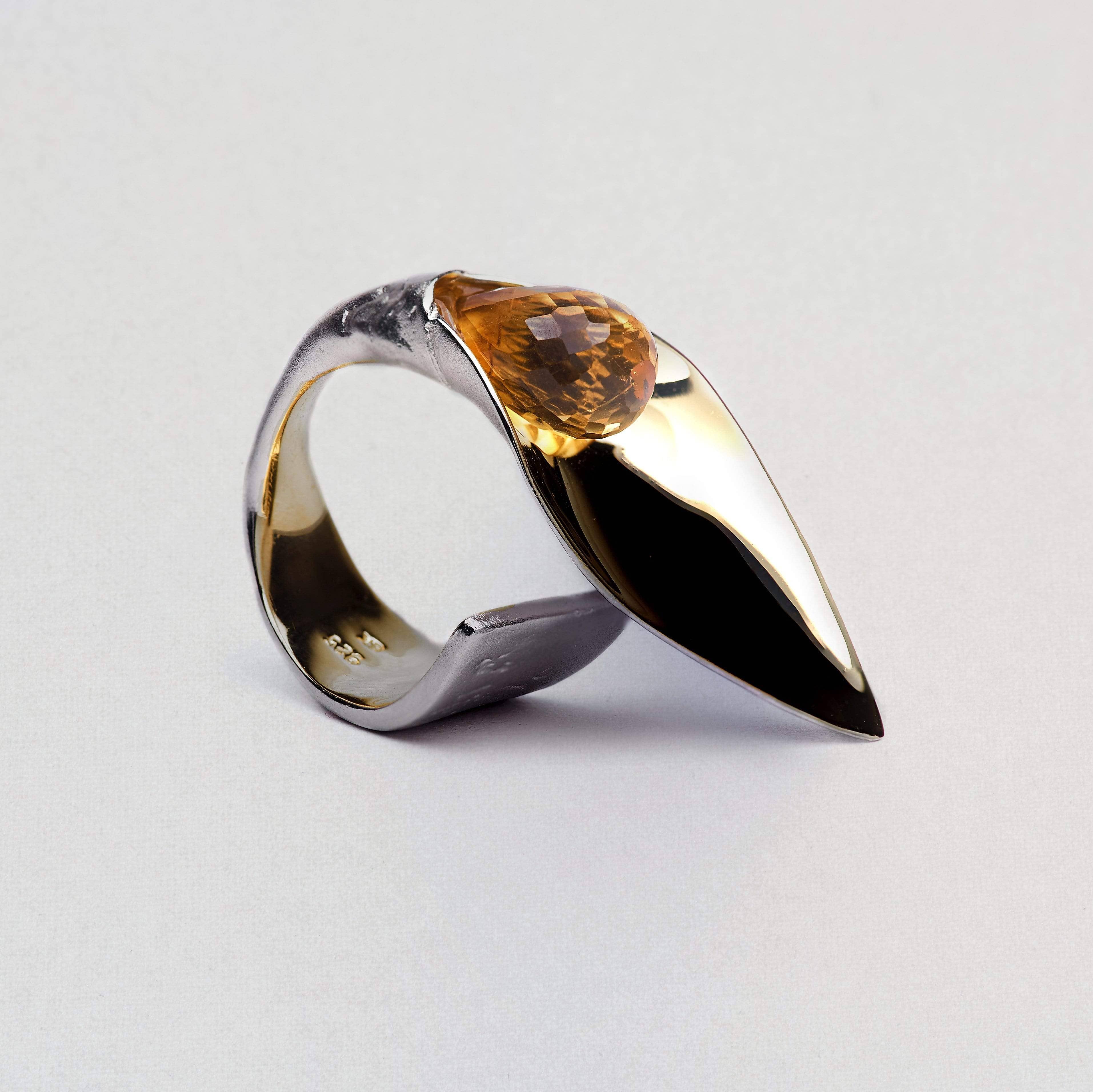 Cancel Lamina Citrine Ring GERMAN KABIRSKI