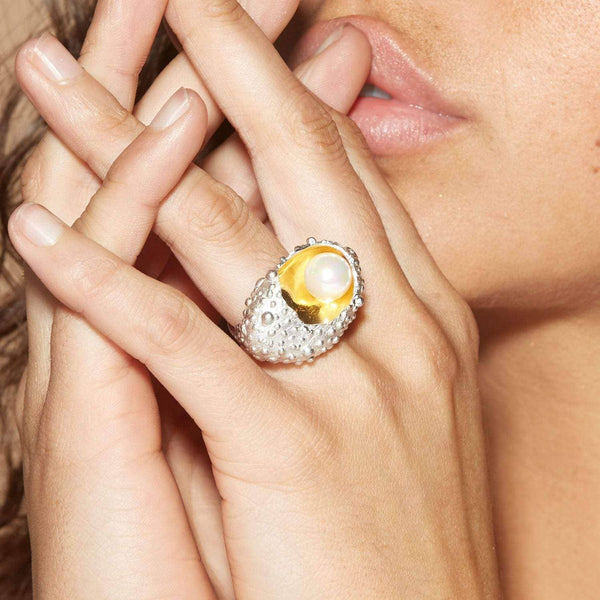 Ring Celatina Pearl Ring Celatina Pearl Ring, Ring by GERMAN KABIRSKI