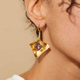 Earrings gold Callesta Amethyst Earrings Callesta Amethyst Earrings, Earrings by GERMAN KABIRSKI