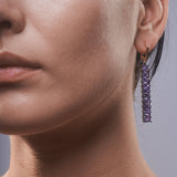 Earrings gray/gold Meni Amethyst Earrings Meni Amethyst Earrings, Earrings by GERMAN KABIRSKI