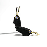 Earrings black/gold Fligelli Blue Sapphire Earrings Fligelli Blue Sapphire Earrings, Earrings by GERMAN KABIRSKI