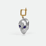 Earrings silver/gold Asmodee Blue Sapphire Mono Earring Asmodee Blue Sapphire Mono Earring, Earrings by GERMAN KABIRSKI