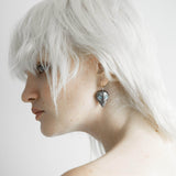 Earrings gray/gold Enma-O Blue Topaz Mono Earring Enma-O Blue Topaz Mono Earring, Earrings by GERMAN KABIRSKI