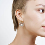 Earrings gray/silver/gold Menos Freshwater Pearl Earrings Menos Freshwater Pearl Earrings, Earrings by GERMAN KABIRSKI