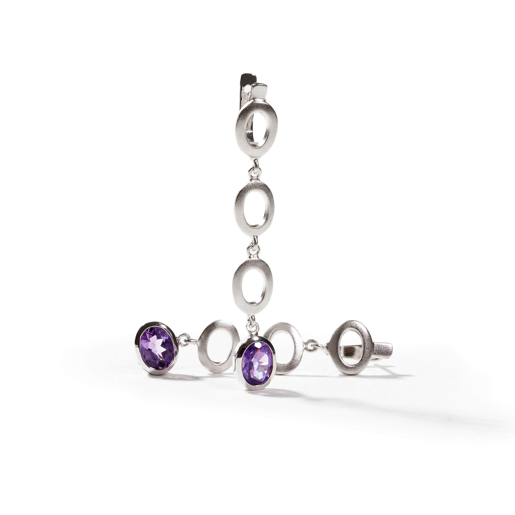 Ovalor Amethyst Earrings GERMAN KABIRSKI