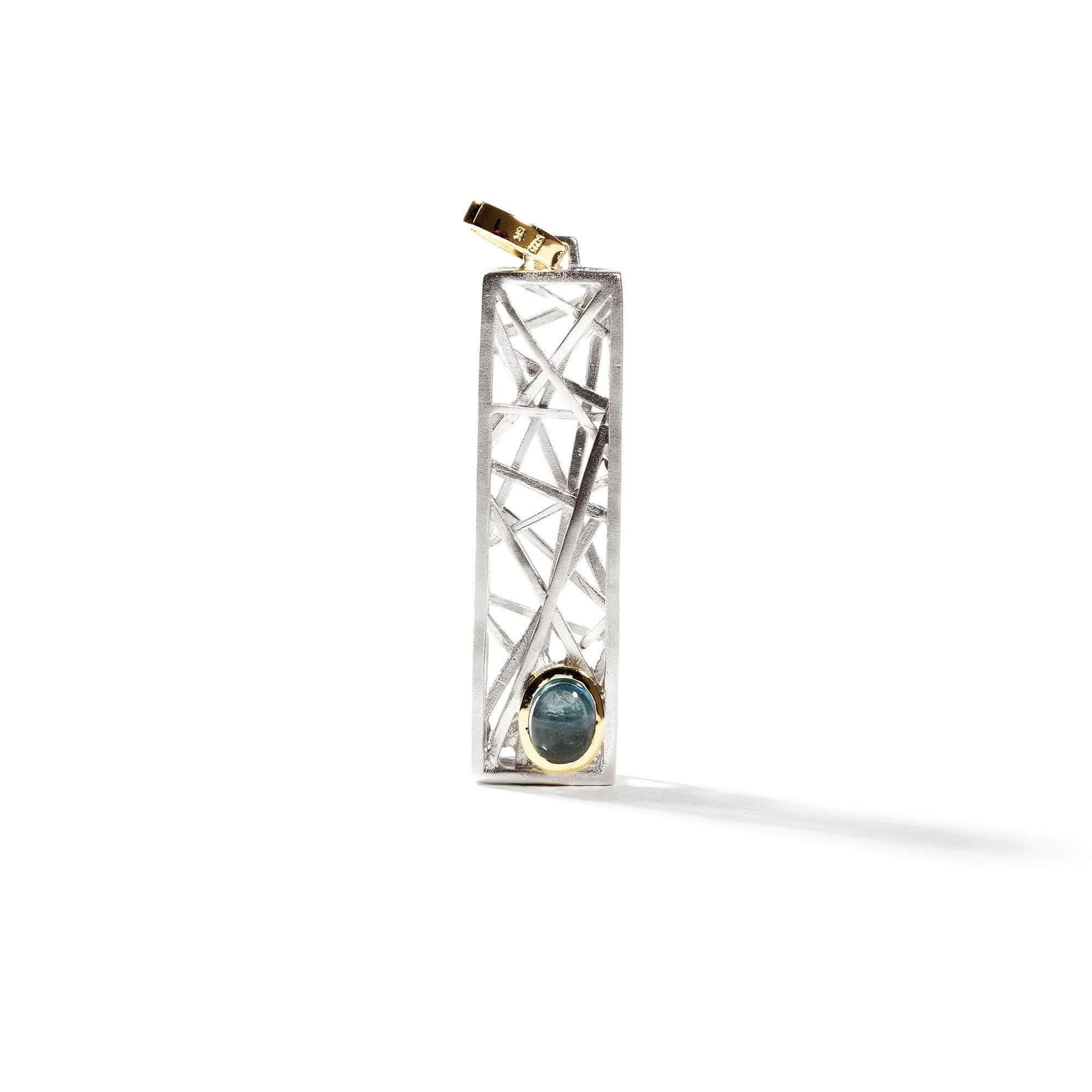 Envou Sky Blue Topaz Pendant (White Rhodium) GERMAN KABIRSKI