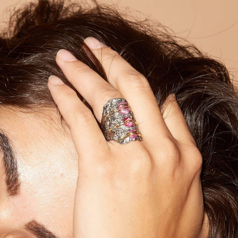 Ring Rolina Pink Sapphire Ring Rolina Pink Sapphire Ring, Ring by GERMAN KABIRSKI