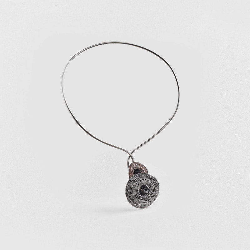 Necklace gray Liosa Garnet and Spinel Necklace Liosa Garnet and Spinel Necklace, Necklace by GERMAN KABIRSKI