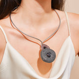 Necklace gray Liosa Garnet and Spinel Necklace Liosa Garnet and Spinel Necklace, Necklace by GERMAN KABIRSKI