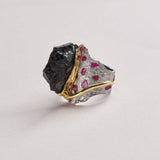 Ring 8 Paxia Tourmaline and Ruby Ring Paxia Tourmaline and Ruby Ring, Ring by GERMAN KABIRSKI