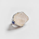 Ring Adina Quartz and Sapphire and White Topaz Ring Adina Quartz and Sapphire and White Topaz Ring, Ring by GERMAN KABIRSKI