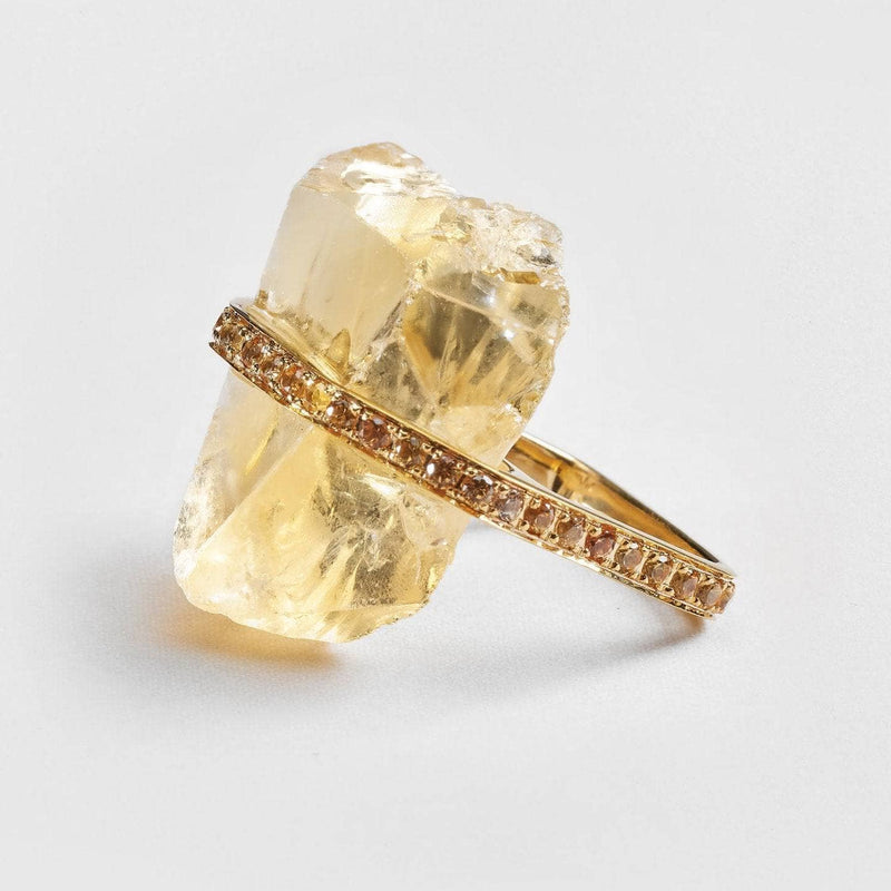 Ring 6 Meriall Citrine and Sapphire Ring Meriall Citrine and Sapphire Ring, Ring by GERMAN KABIRSKI