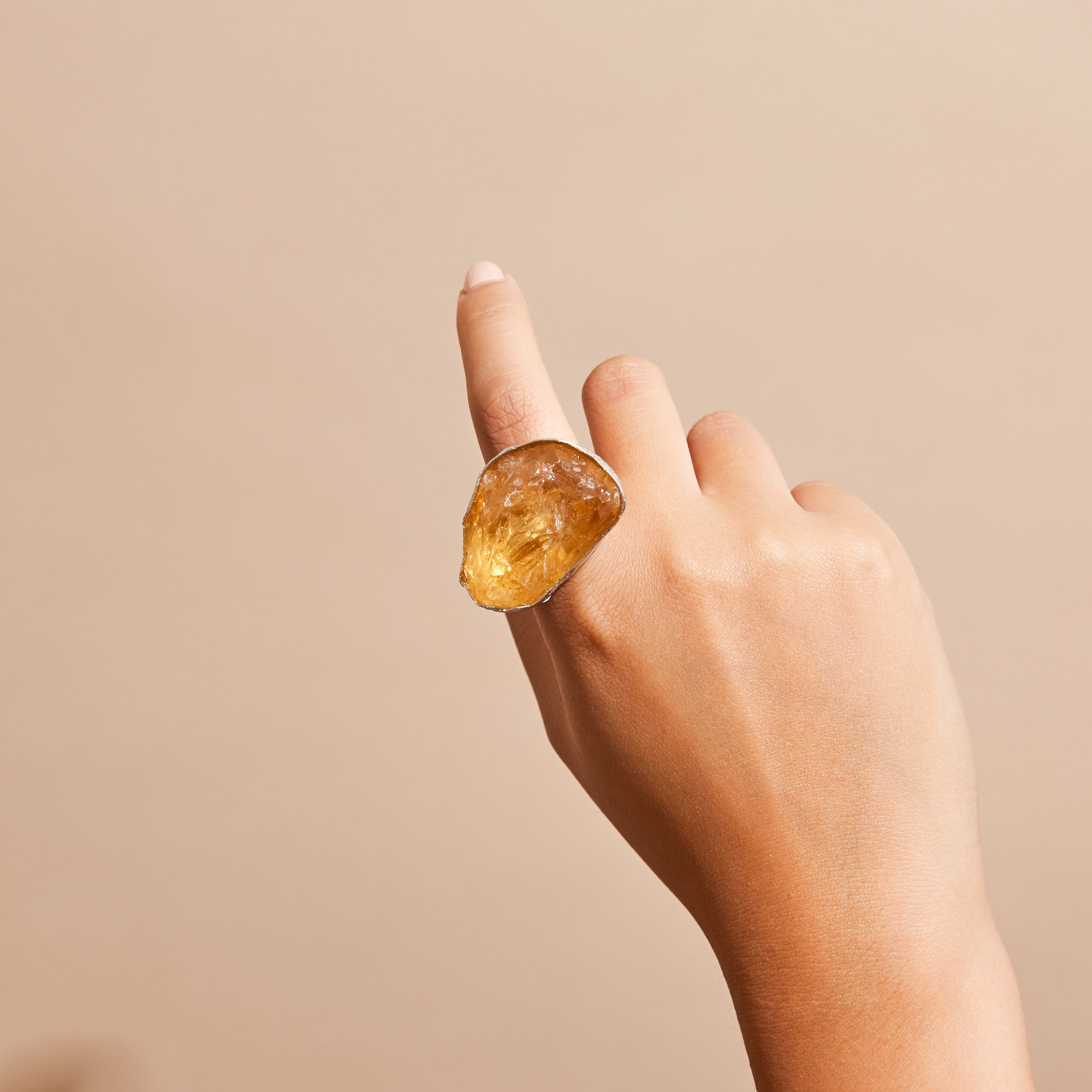 Idla Citrine and Ruby Ring GERMAN KABIRSKI