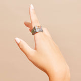 Ring 8 Alik Sapphire and Tsavorite Ring Alik Sapphire and Tsavorite Ring, Ring by GERMAN KABIRSKI